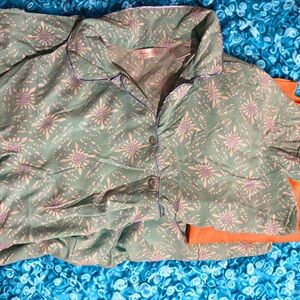 Morning Glory 2 piece Floral Pajama Set & Joe Fresh Sleep long sleeve.